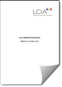 2014 Арбитражный регламент LCIA
