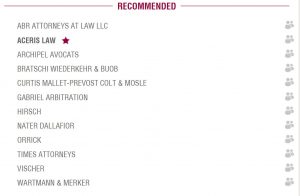 Recommended International Arbitration Firms_s