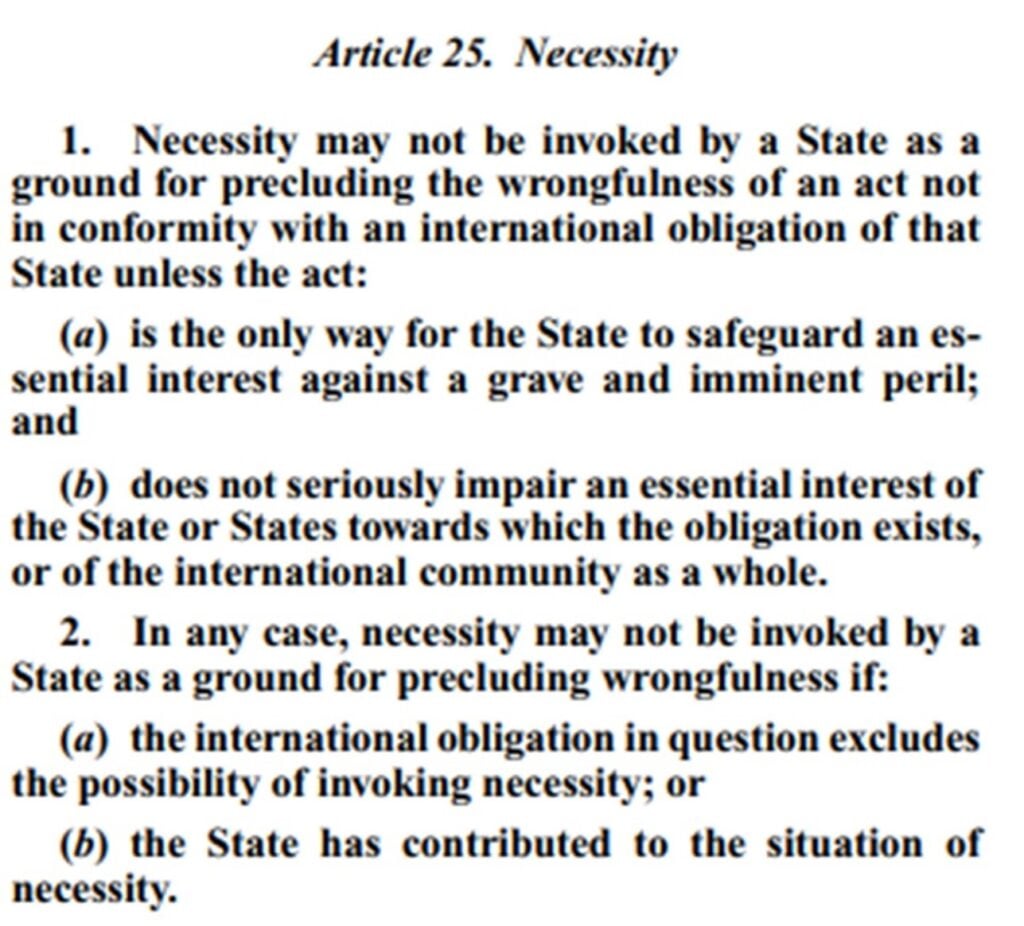 Arbitraj de investiții în stare de necesitate