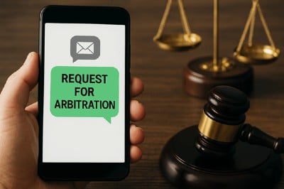 Avviso di arbitrato da parte di SMS