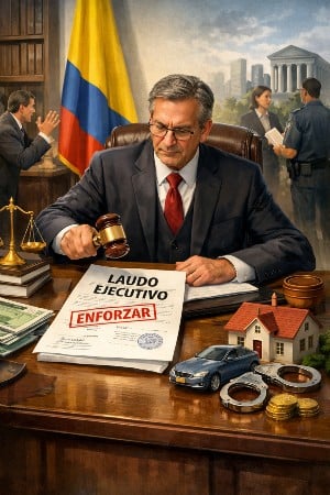 Arbitrator enforcing award